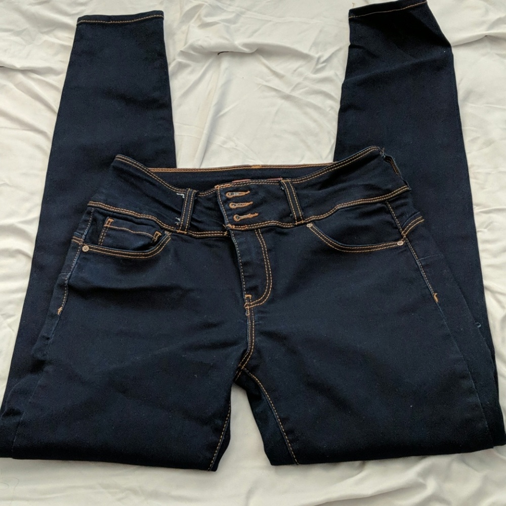 Womens Dark Skinny Jeans